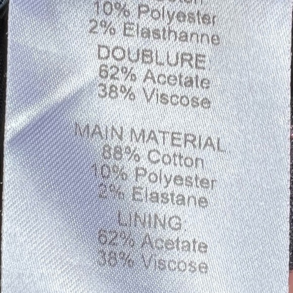 See by Chloe Ink Navy Plaid Pencil Straight Skirt Italian 38 | US Size 2 - Picture 10 of 10